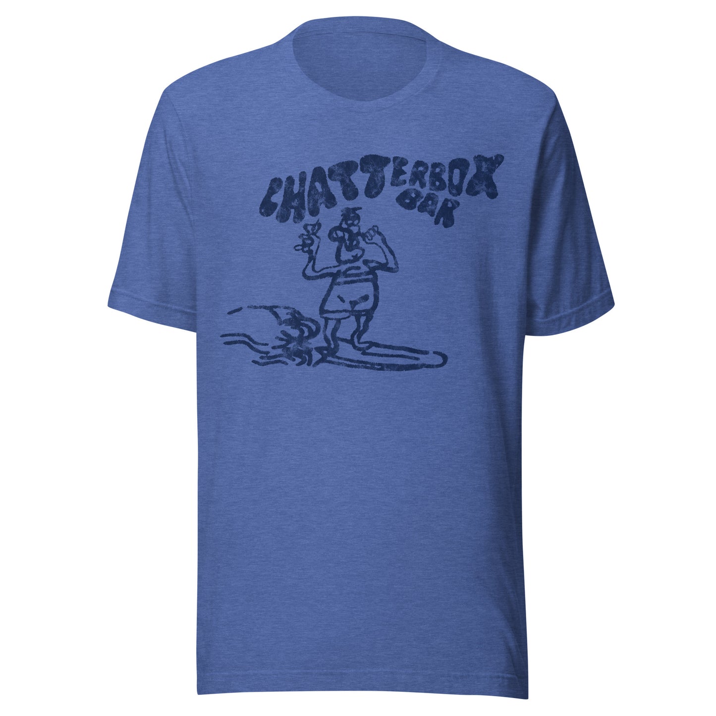 The Original Chatterbox Bar - SEASIDE HEIGHTS - Unisex t-shirt Heather True Royal