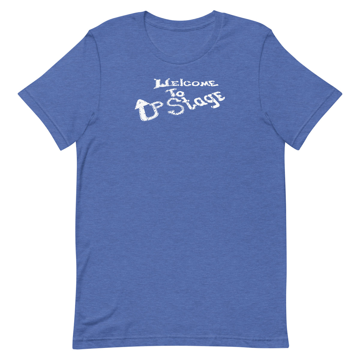 Upstage Club (White Logo) - ASBURY PARK - Unisex t-shirt Heather True Royal