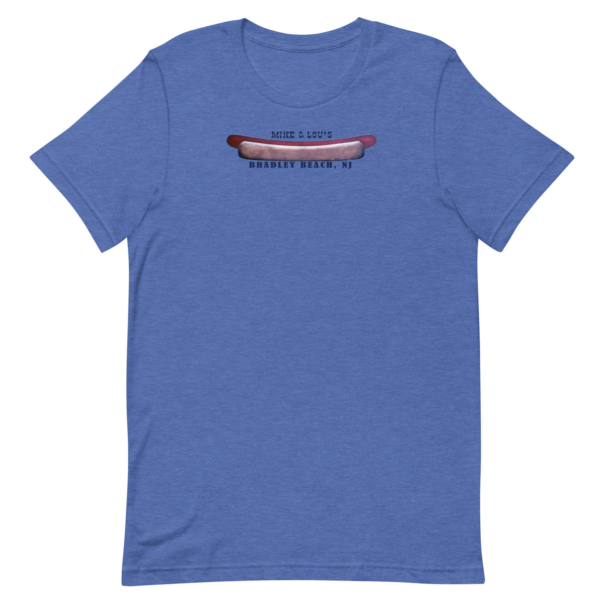 Mike & Lou's - BRADLEY BEACH - Unisex t-shirt Heather True Royal