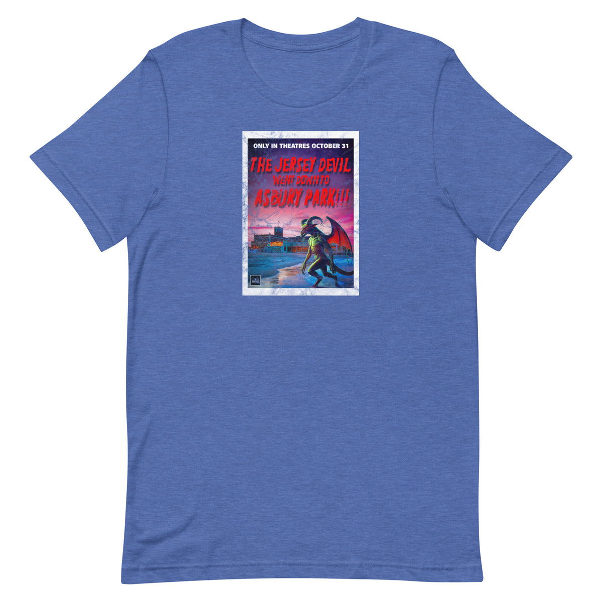 The Jersey Devil Went Down To Asbury Park!!! - Unisex t-shirt Heather True Royal