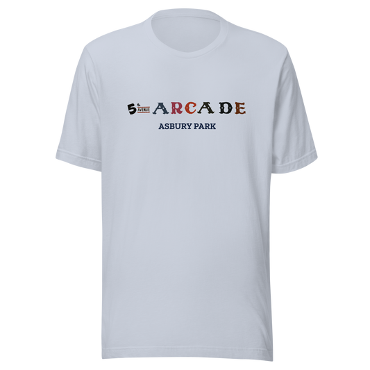 5th Avenue Arcade - ASBURY PARK - Unisex t-shirt Light Blue