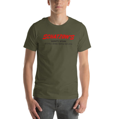 Schatzow's Variety Store - BELMAR - Unisex t-shirt Military Green