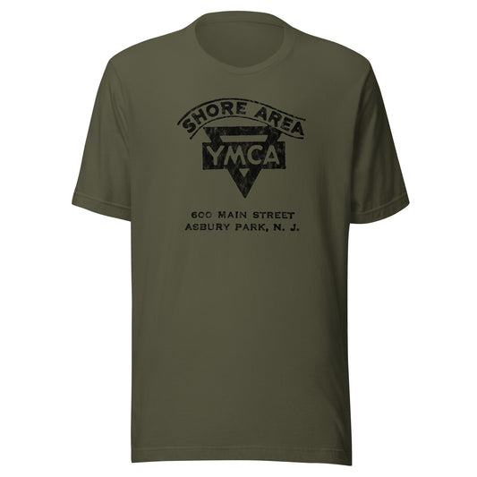Shore Area YMCA - ASBURY PARK - Unisex t-shirt Military Green