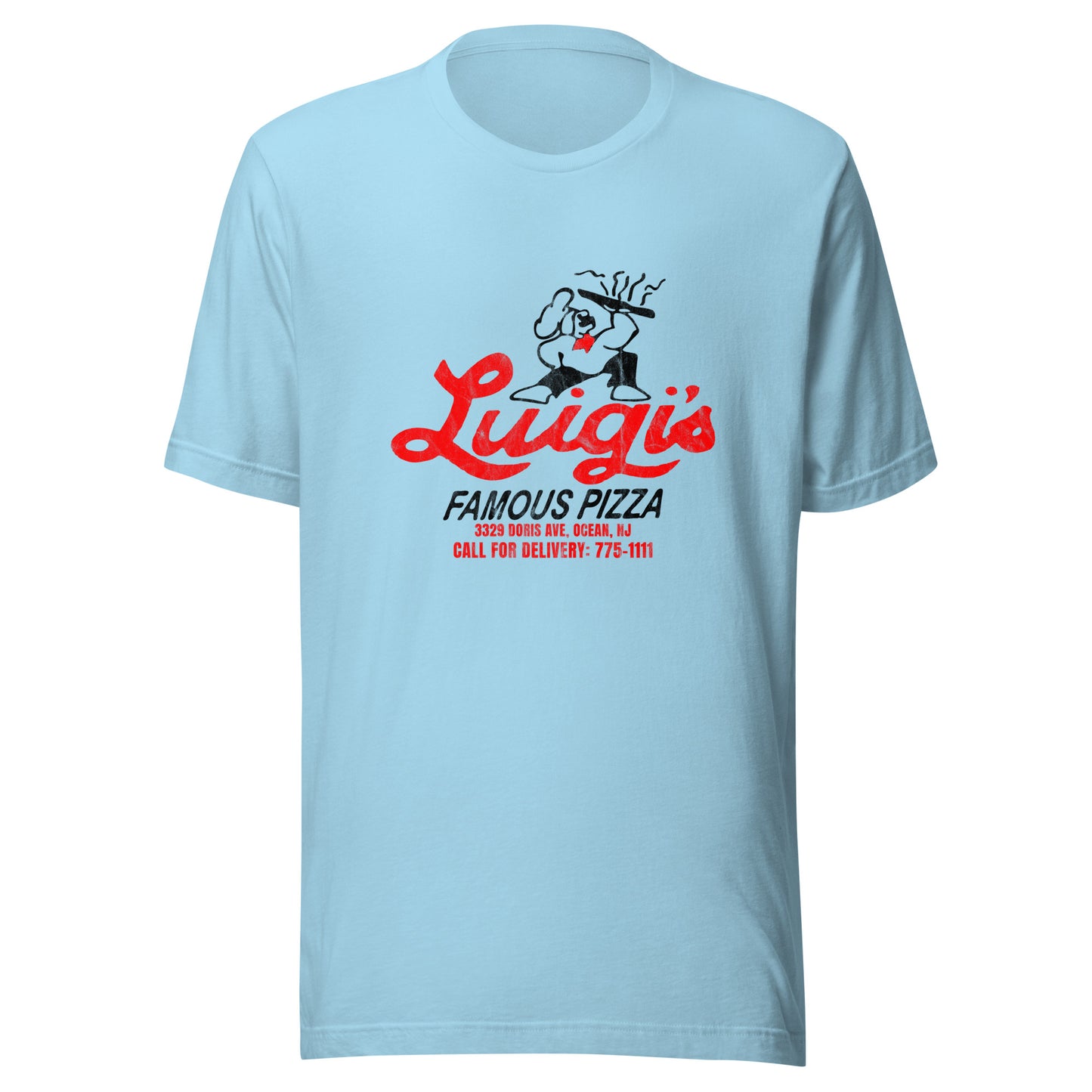 Luigi's Pizza - OCEAN - Unisex t-shirt Ocean Blue