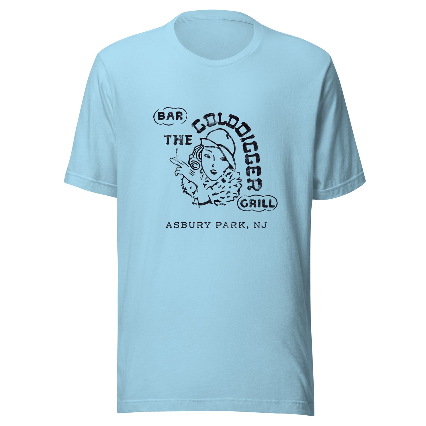 The Golddigger Grill - ASBURY PARK - Unisex t-shirt Ocean Blue