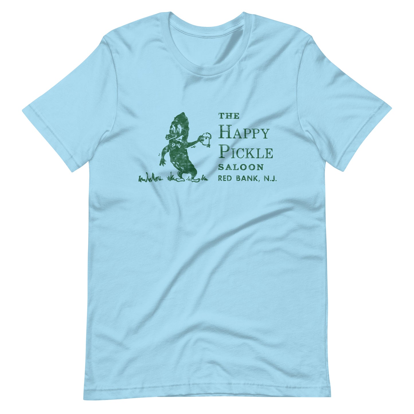 The Happy Pickle Saloon - RED BANK - Unisex t-shirt Ocean Blue