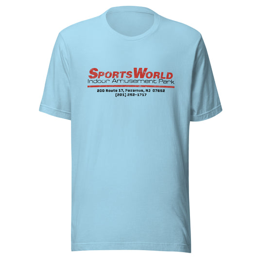 SportsWorld Indoor Amusement Park - PARAMUS - Unisex t-shirt Ocean Blue