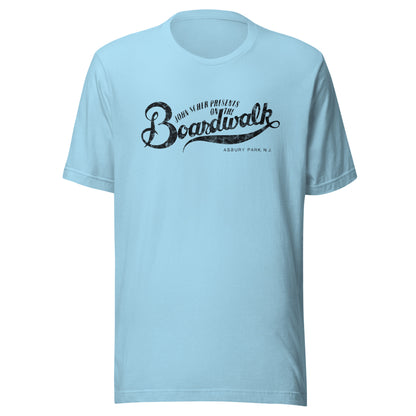 John Scher Presents "On The Boardwalk" - ASBURY PARK - Unisex t-shirt Ocean Blue