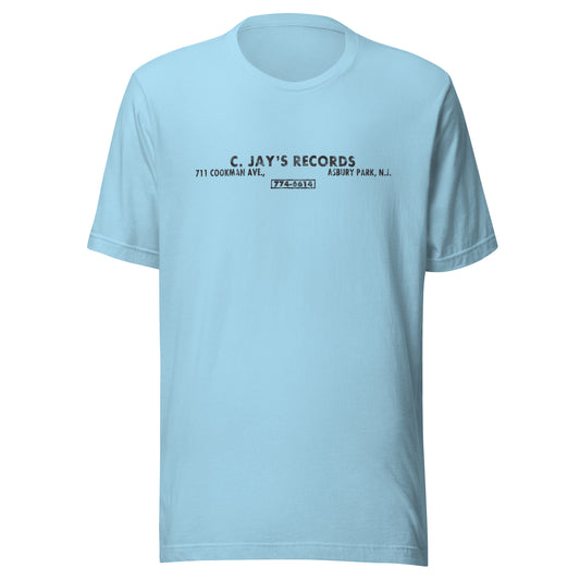 C. Jay's Records - ASBURY PARK - Unisex t-shirt Ocean Blue