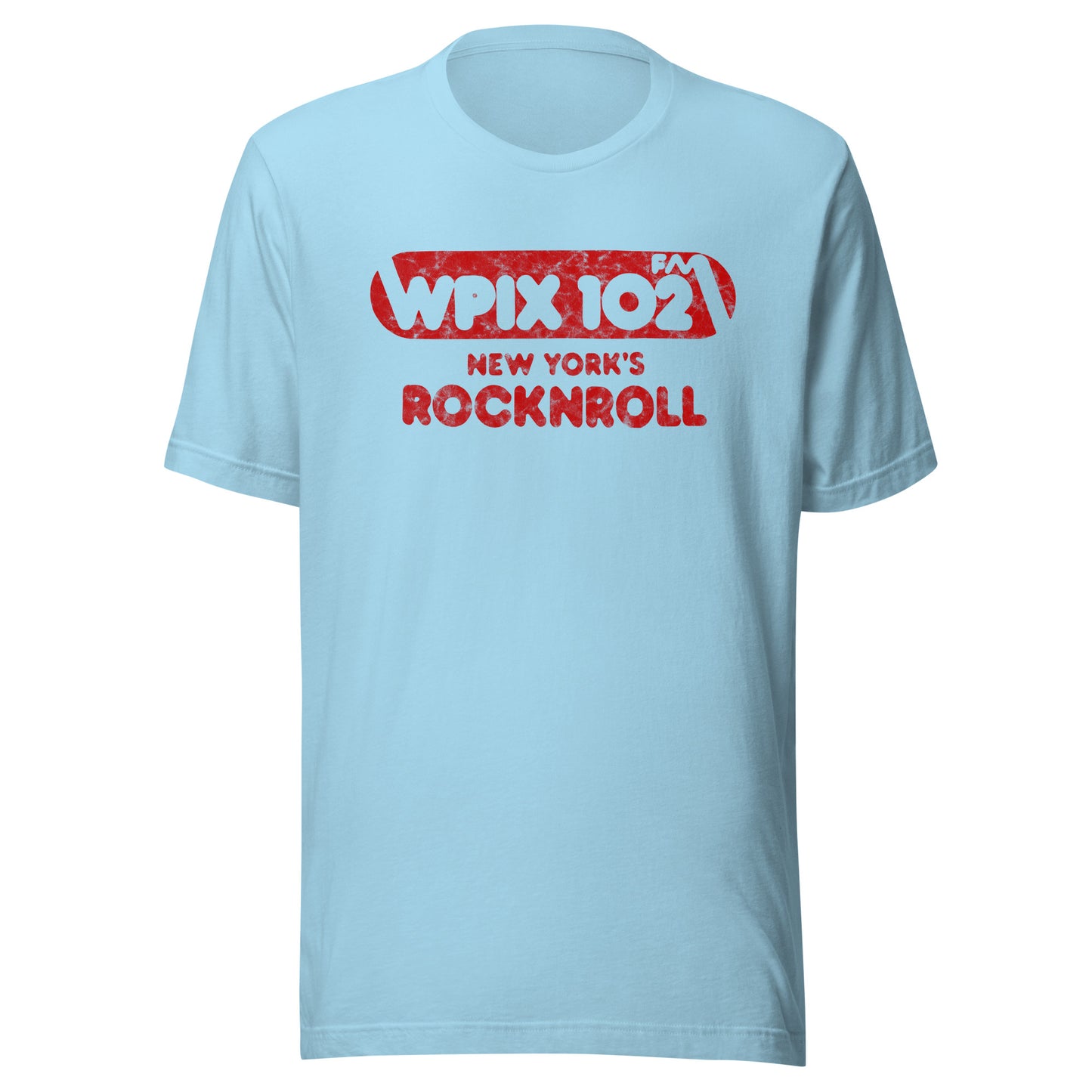 WPIX 102 FM - NEW YORK - Unisex t-shirt Ocean Blue