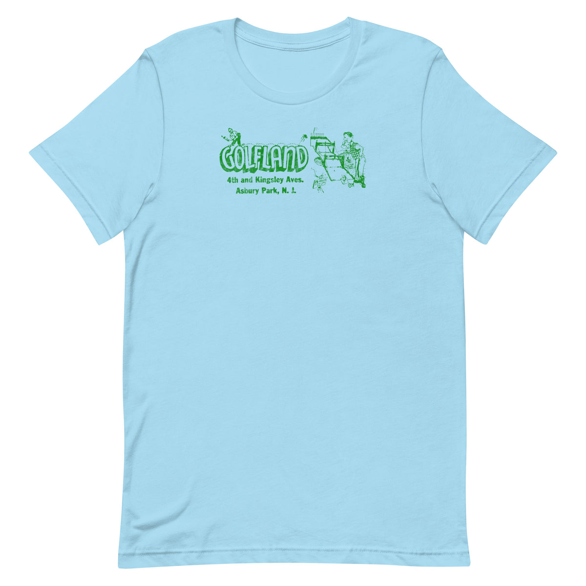 GOLFLAND - ASBURY PARK - Unisex t-shirt Ocean Blue