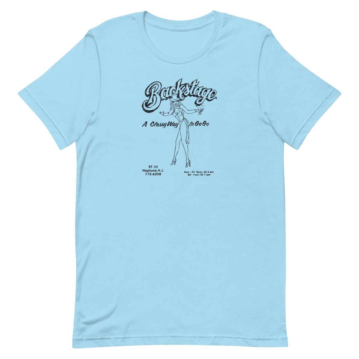 Backstage Go-Go Club - NEPTUNE - Unisex t-shirt Ocean Blue