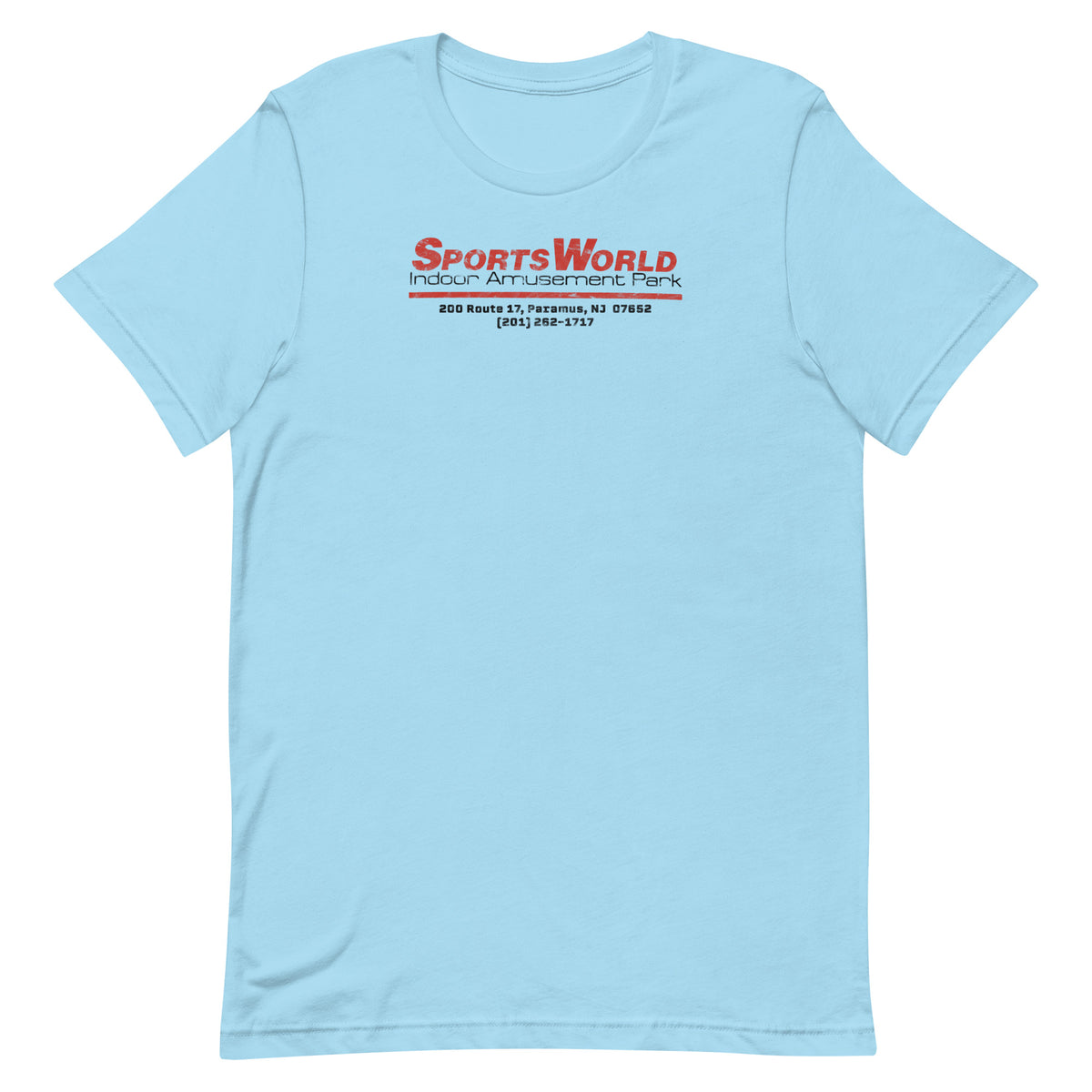 SportsWorld Indoor Amusement Park - PARAMUS - Unisex t-shirt Ocean Blue