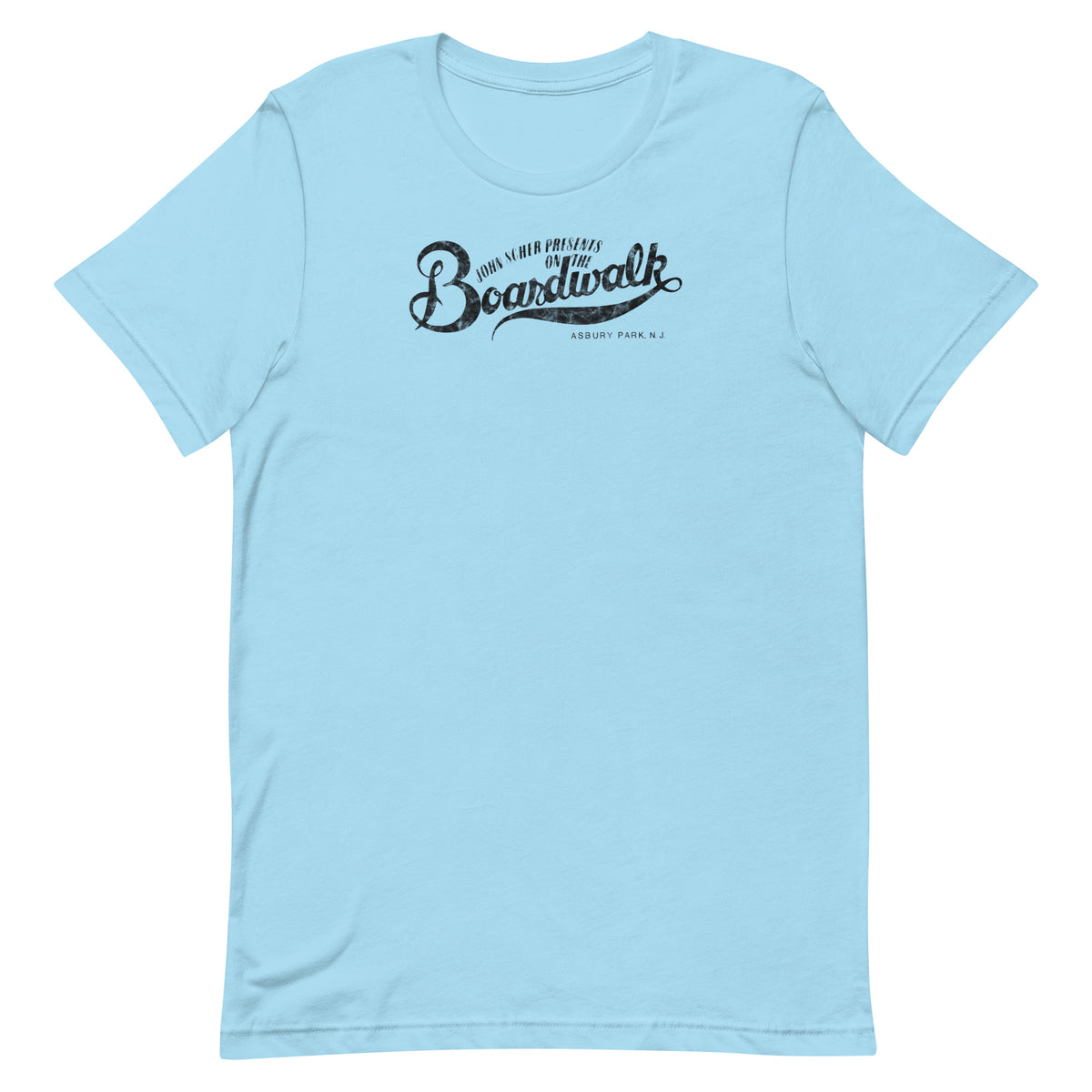 John Scher Presents "On The Boardwalk" - ASBURY PARK - Unisex t-shirt Ocean Blue