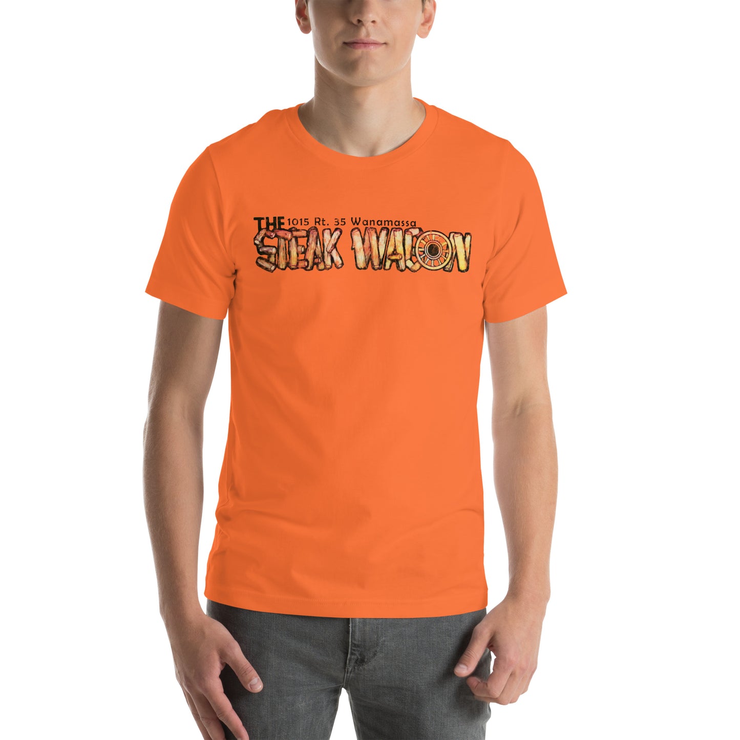 The Steak Wagon - WANAMASSA - Unisex t-shirt Orange