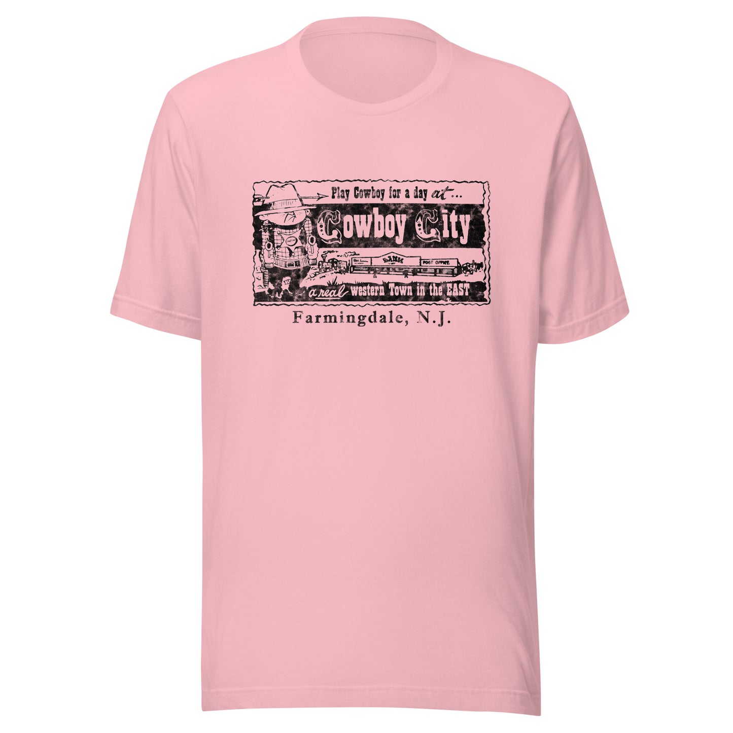 Cowboy City - FARMINGDALE - Unisex t-shirt Pink