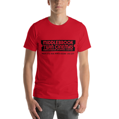 Middlebrook Twin Cinema - OCEAN - Unisex t-shirt Red