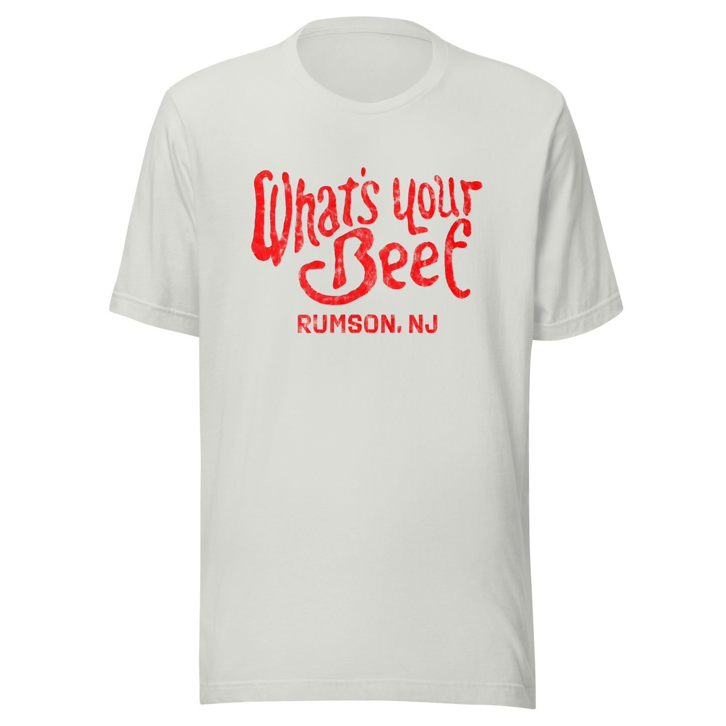What's Your Beef - RUMSON - Unisex t-shirt Silver