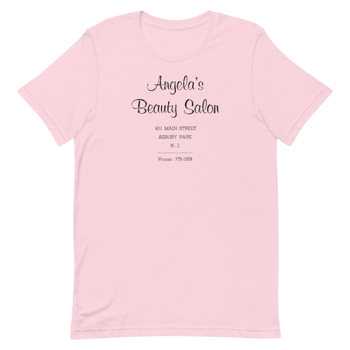 Angela's Beauty Salon - ASBURY PARK - Unisex t-shirt Soft Pink