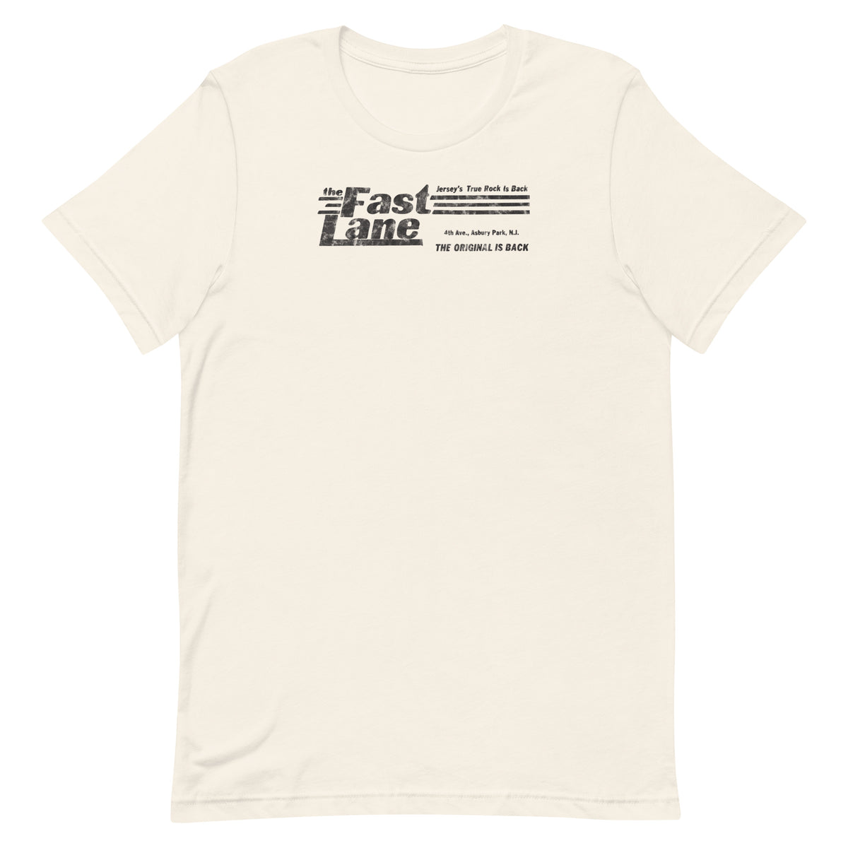 The Fast Lane (Black Logo) - ASBURY PARK - Unisex t-shirt Vintage White