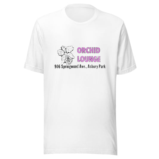Orchid Lounge - ASBURY PARK - Unisex t-shirt White