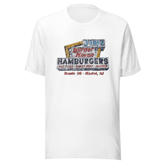 Big Jim's Burger Haven - HAZLET - Unisex t-shirt White