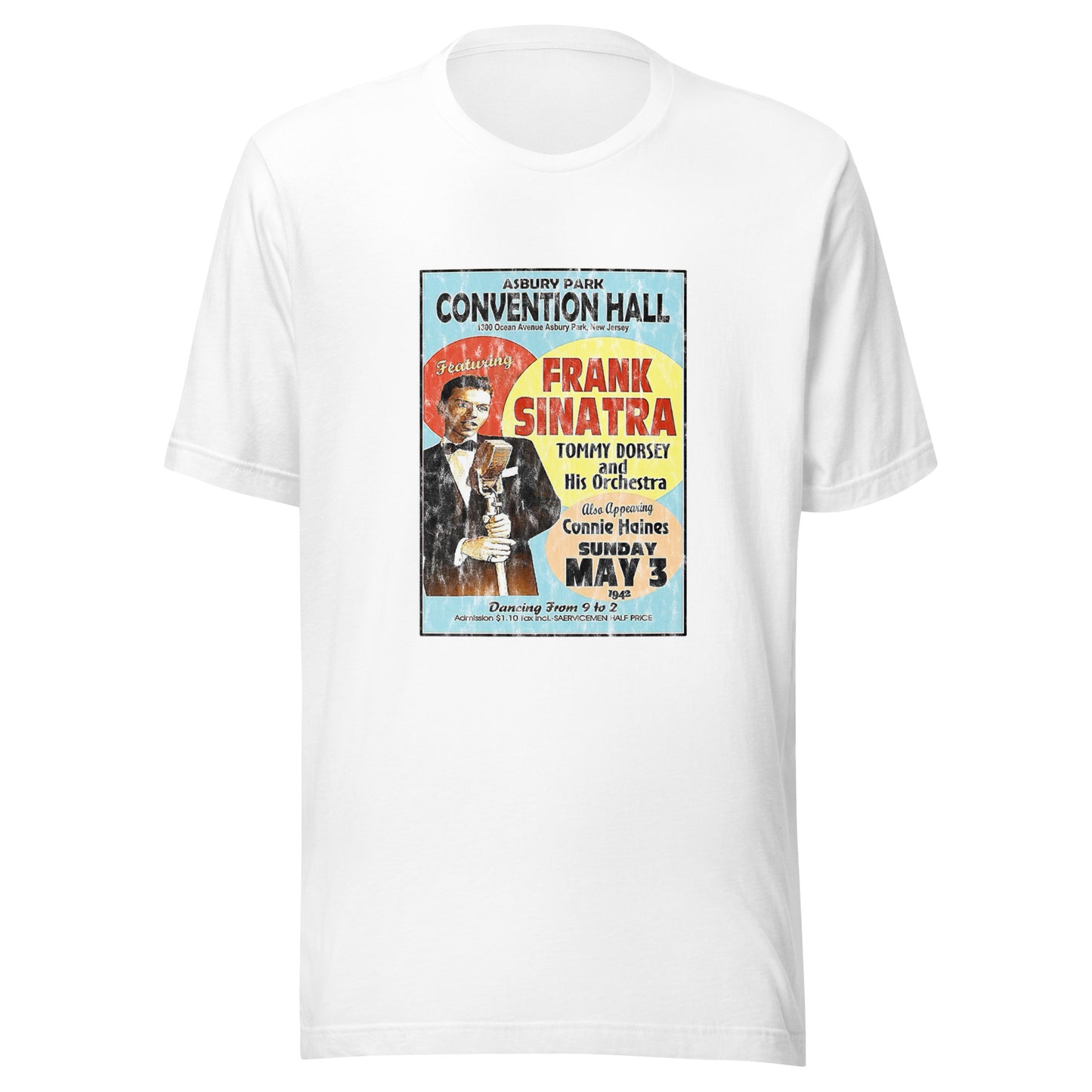 Sinatra at Convention Hall - ASBURY PARK - Unisex t-shirt White