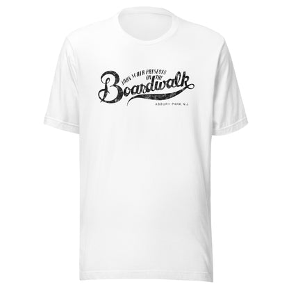 John Scher Presents "On The Boardwalk" - ASBURY PARK - Unisex t-shirt White