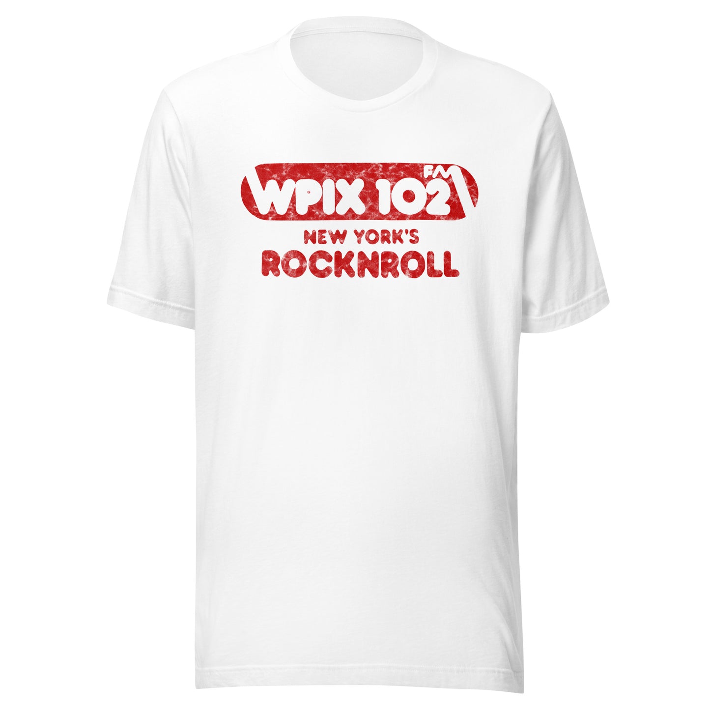 WPIX 102 FM - NEW YORK - Unisex t-shirt White