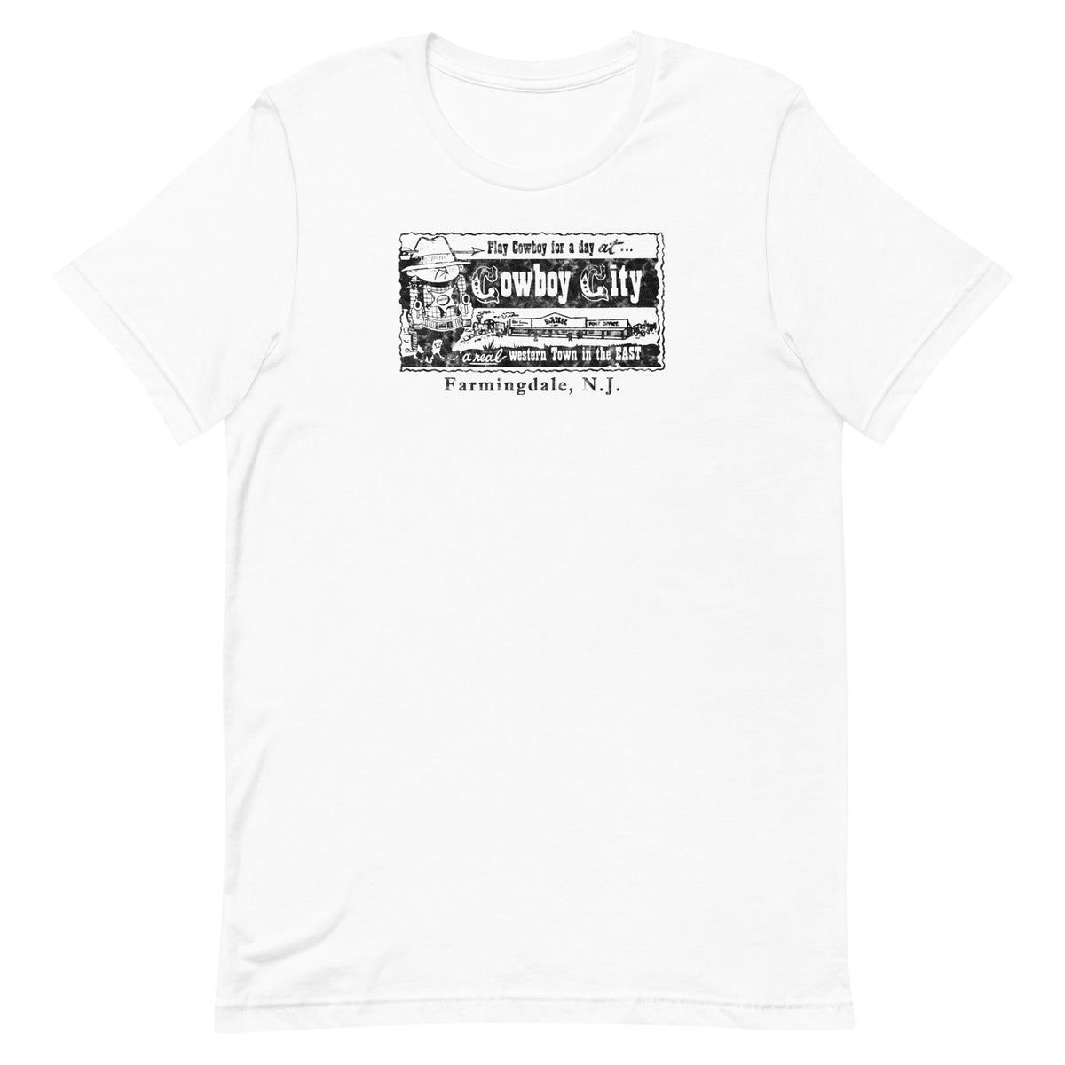 Cowboy City - FARMINGDALE - Unisex t-shirt White