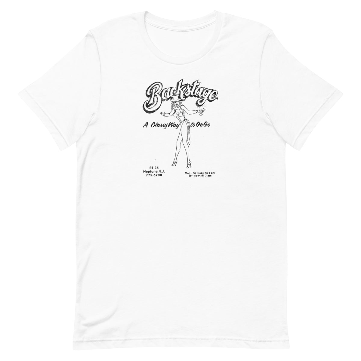 Backstage Go-Go Club - NEPTUNE - Unisex t-shirt White
