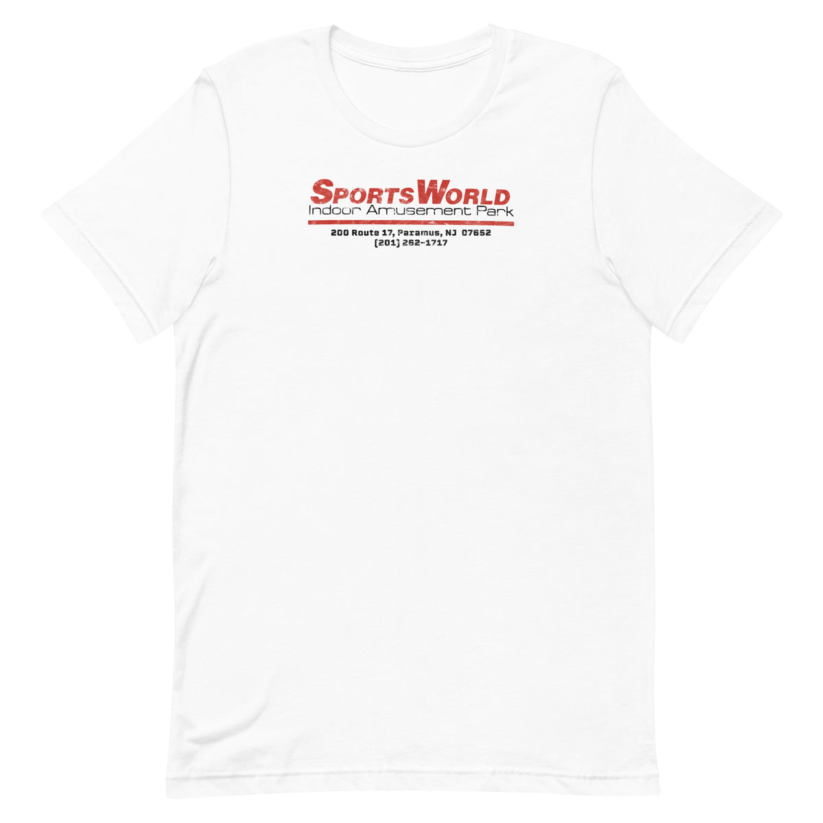 SportsWorld Indoor Amusement Park - PARAMUS - Unisex t-shirt White