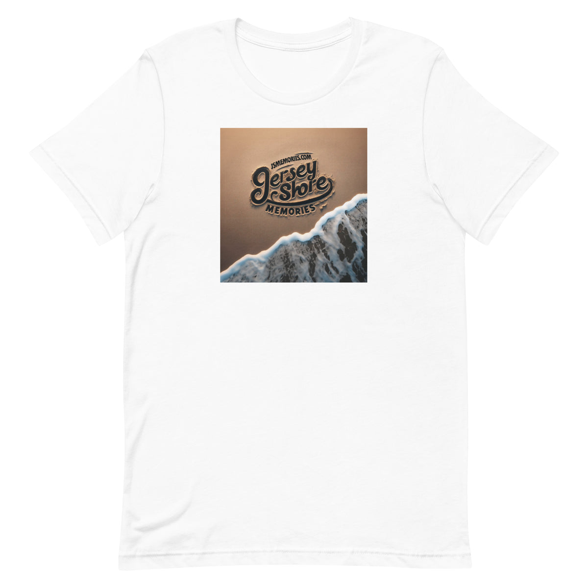 Jersey Shore Memories QR Code Back - Unisex t-shirt
