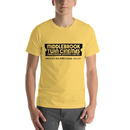 Middlebrook Twin Cinema - OCEAN - Unisex t-shirt Yellow