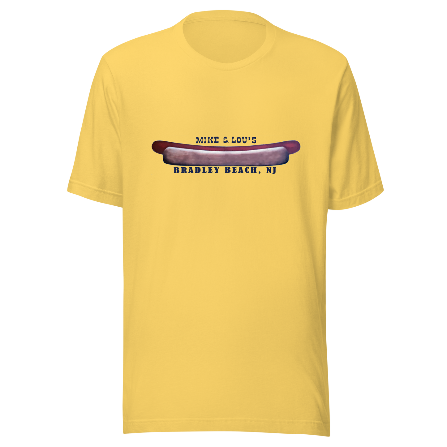 Mike & Lou's - BRADLEY BEACH - Unisex t-shirt Yellow