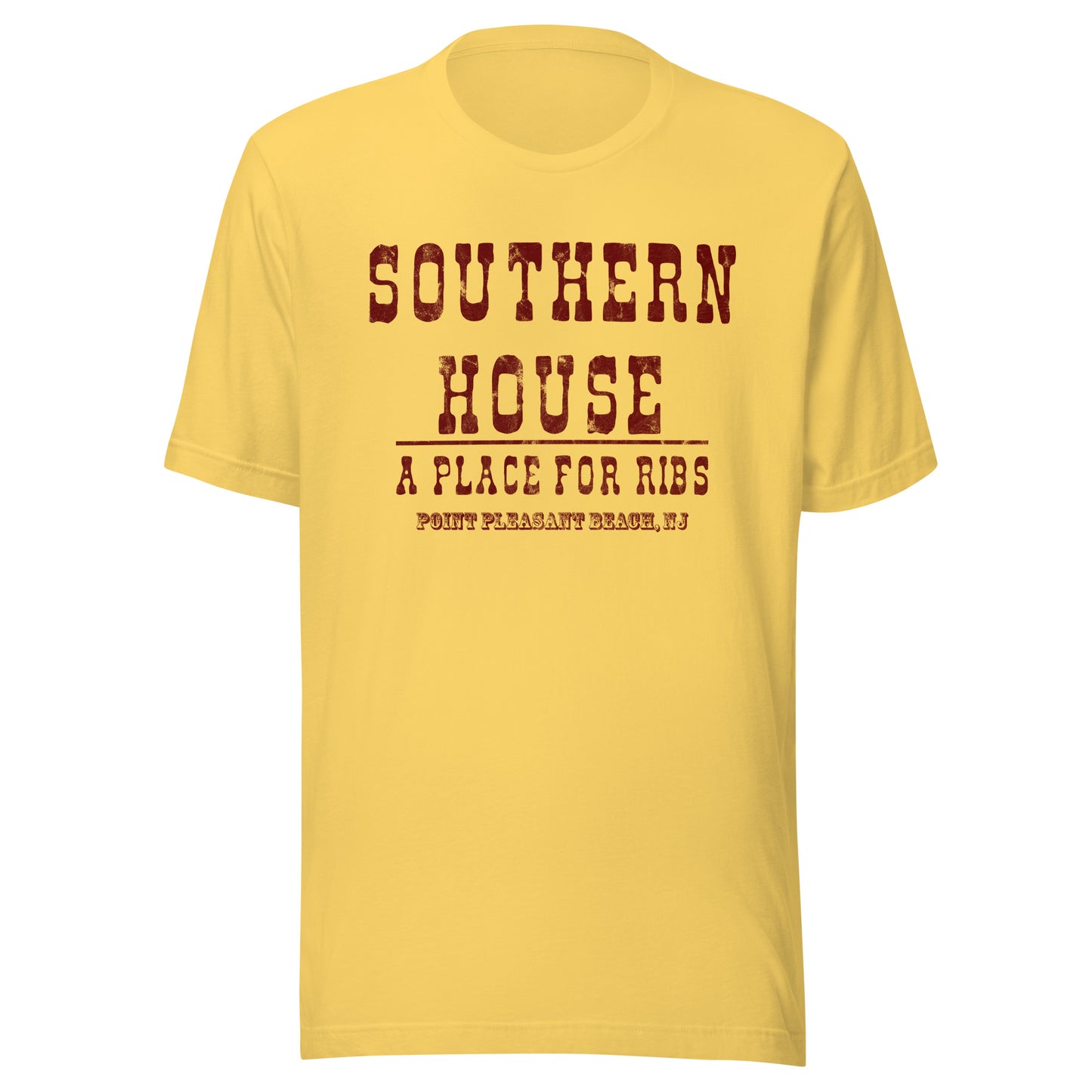 Southern House - POINT PLEASANT BEACH - Unisex t-shirt Yellow