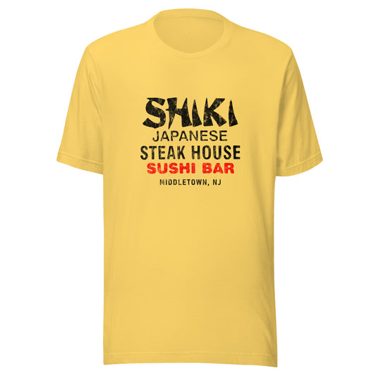 Shiki Japanese Steak House - MIDDLETOWN - Unisex t-shirt Yellow