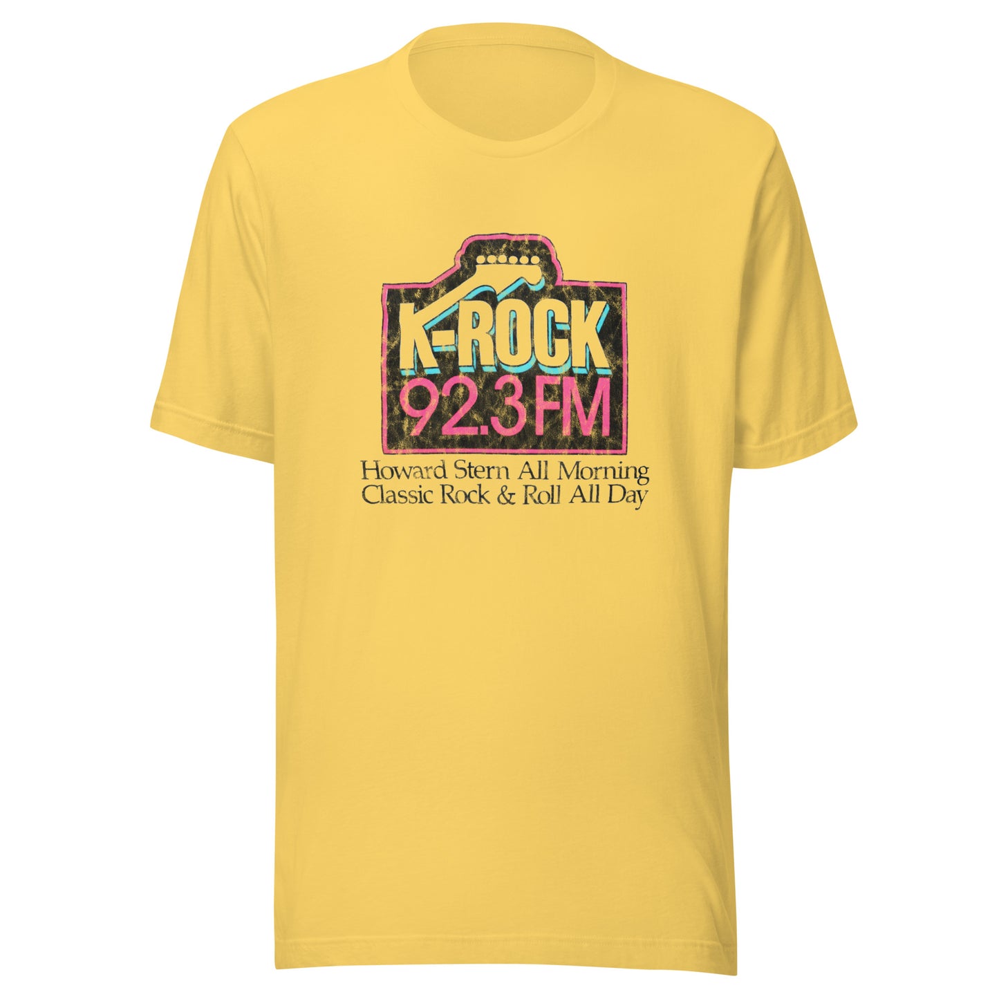 Howard All Morning - HOWARD STERN / KROCK - Unisex t-shirt Yellow