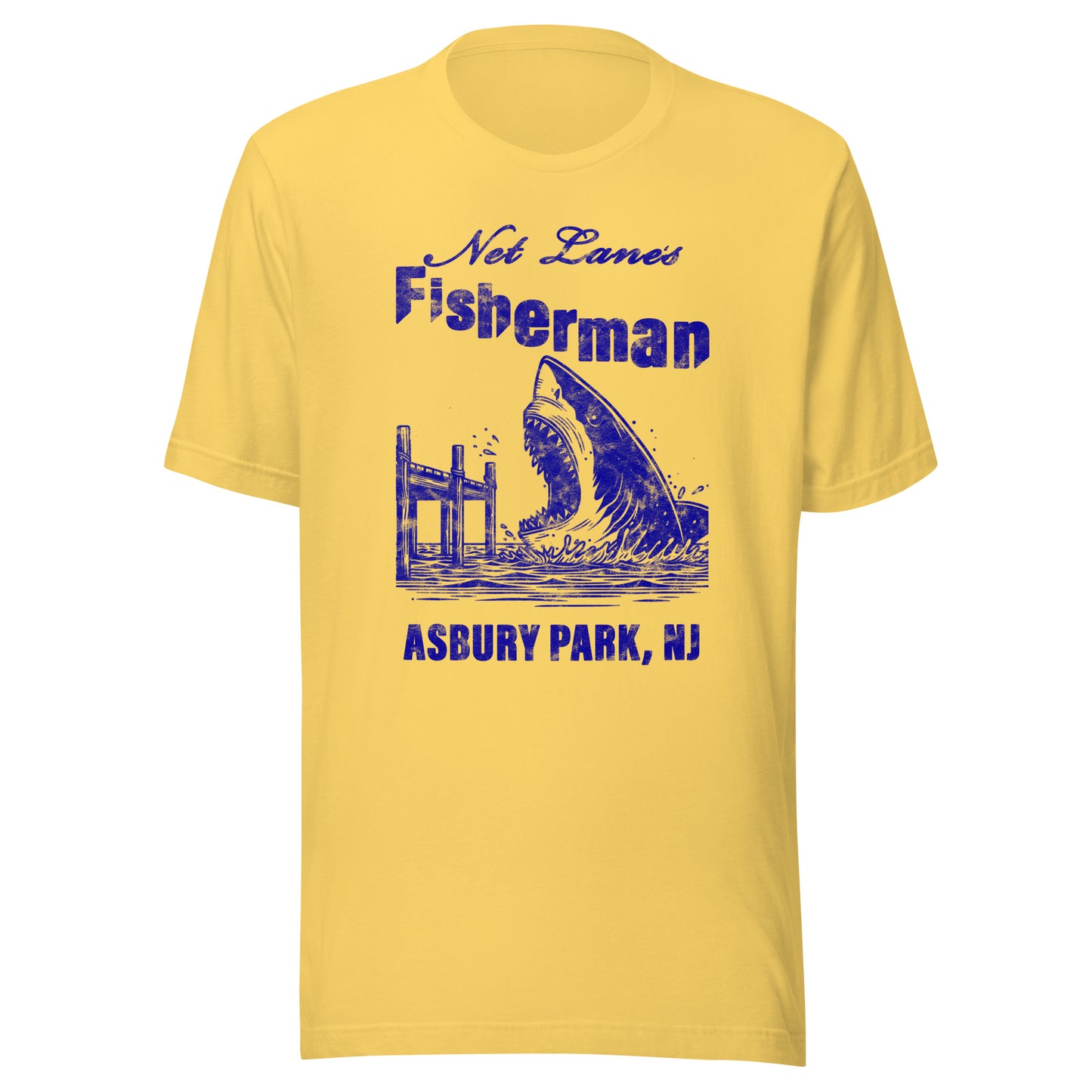 Net Lane's Fisherman - ASBURY PARK - Unisex t-shirt Yellow