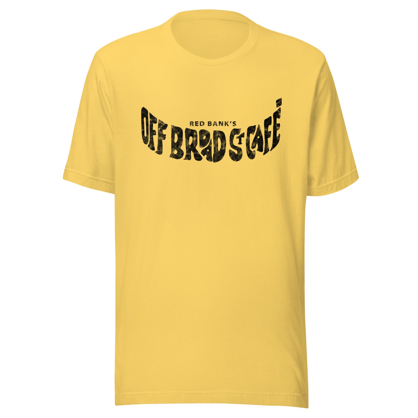 Off Broad St. Cafe - RED BANK - Unisex t-shirt Yellow