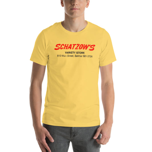 Schatzow's Variety Store - BELMAR - Unisex t-shirt Yellow