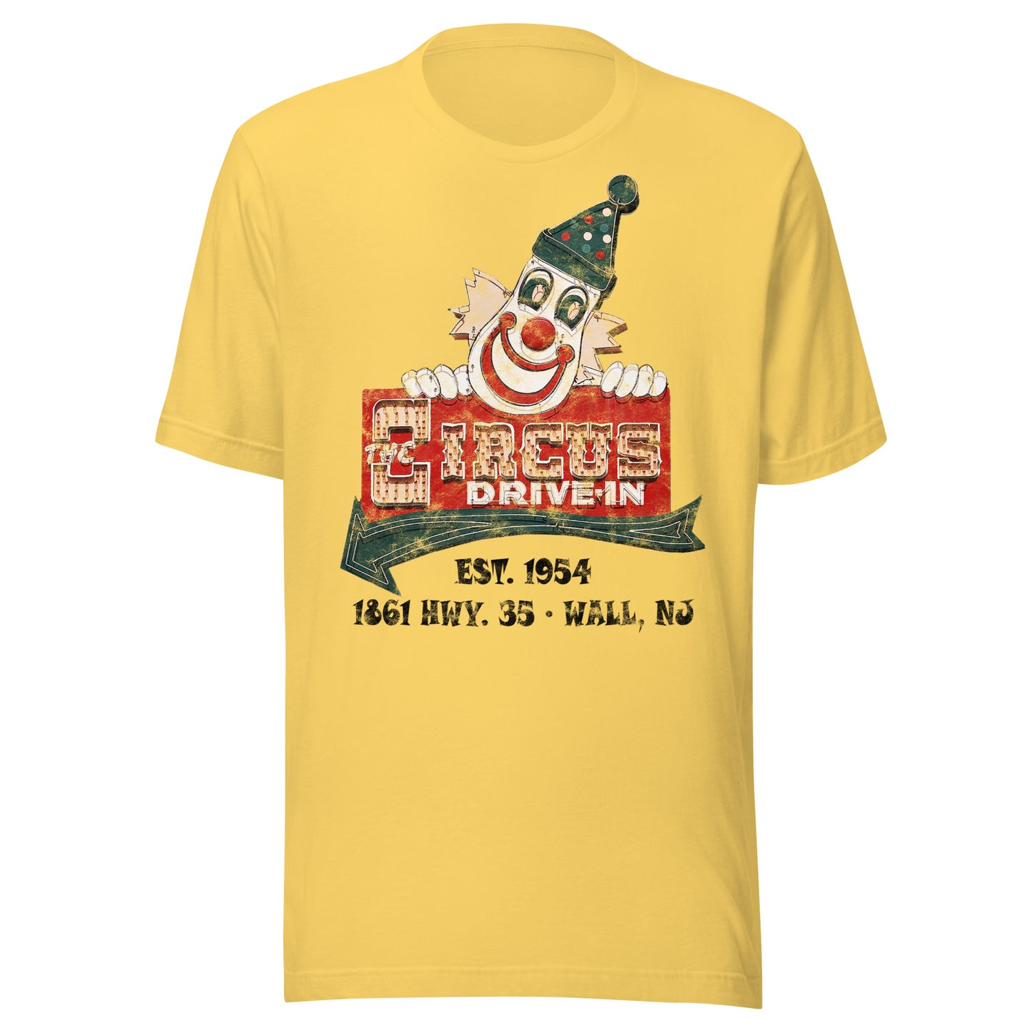 The Circus Drive-In - WALL - Short sleeve t-shirt Yellow
