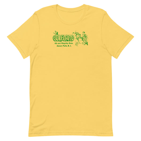GOLFLAND - ASBURY PARK - Unisex t-shirt Yellow