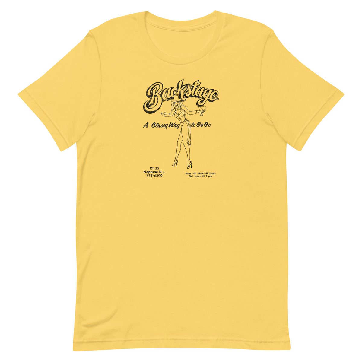Backstage Go-Go Club - NEPTUNE - Unisex t-shirt Yellow