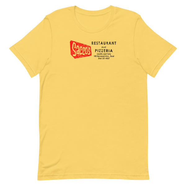 Sacco's Restaurant & Pizzaria - DEAL - Unisex t-shirt