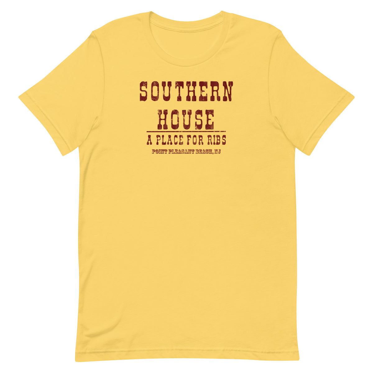 Southern House - POINT PLEASANT BEACH - Unisex t-shirt Yellow