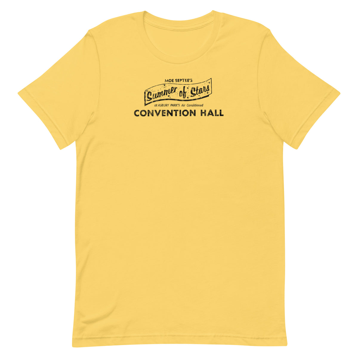 Moe Septee's Summer of Stars - ASBURY PARK - Unisex t-shirt Yellow
