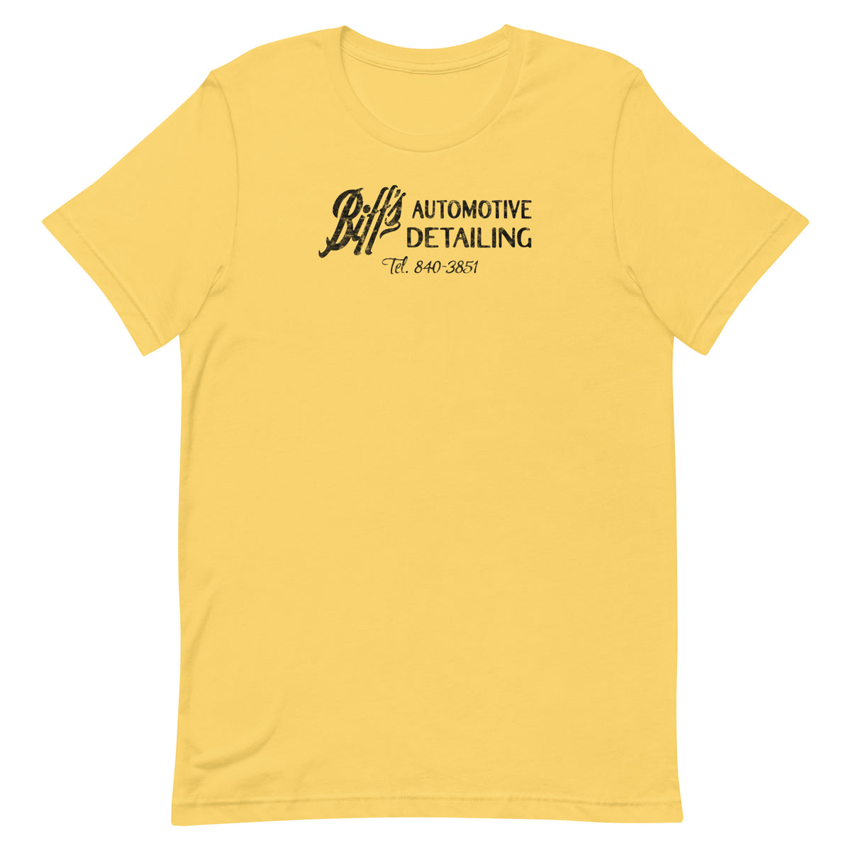 Biff's Automotive Detailing - Unisex t-shirt Yellow