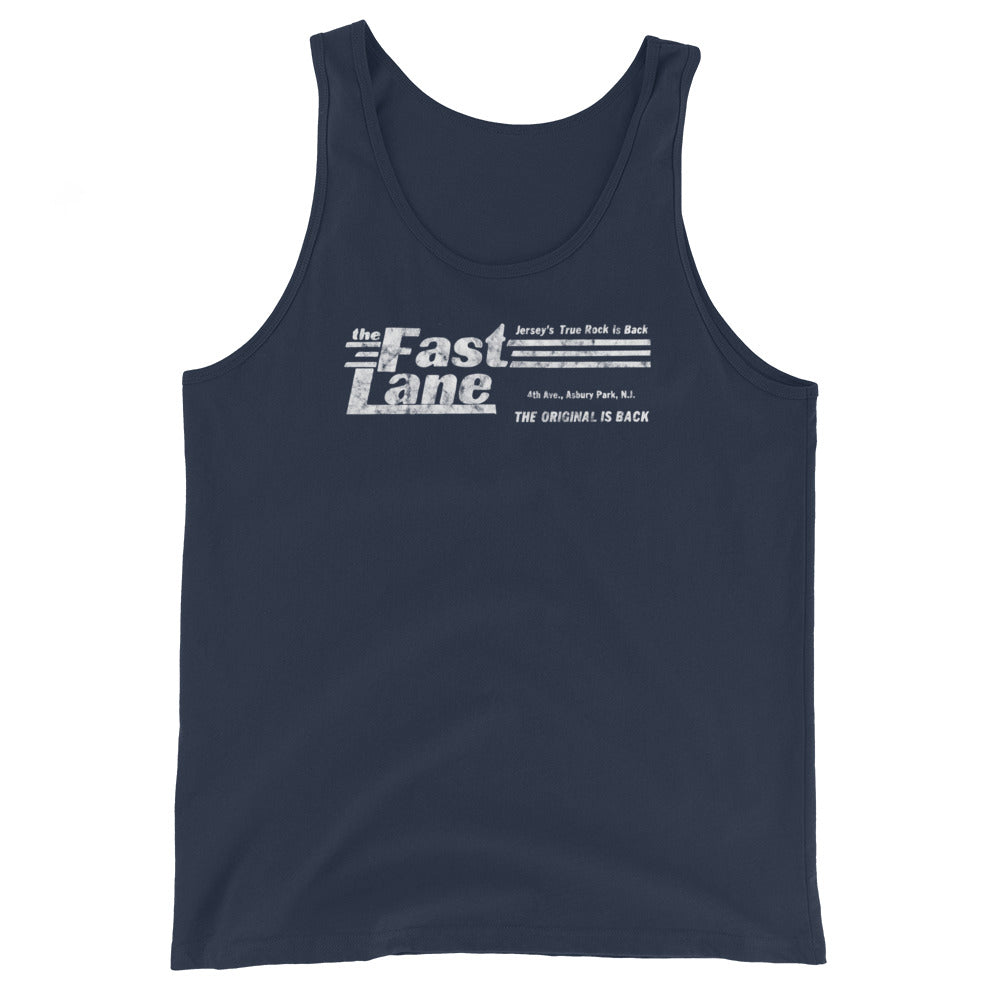 The Fast Lane (White Logo) - ASBURY PARK - Unisex Tank Top