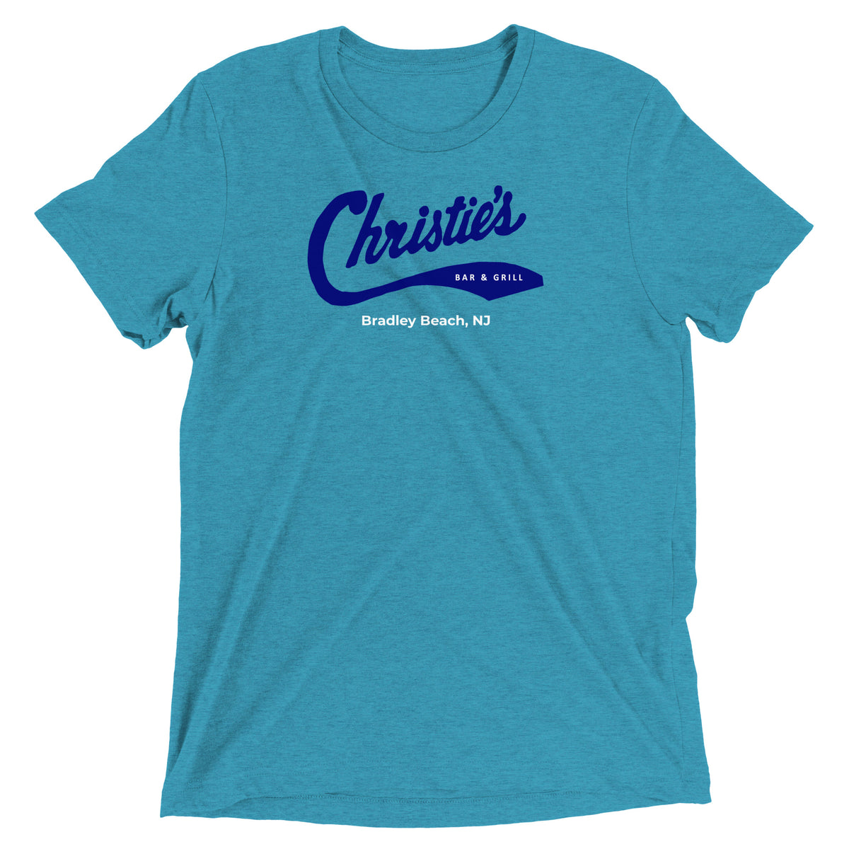 Christie's Bar & Grill - BRADLEY BEACH - Short sleeve t-shirt Aqua Triblend
